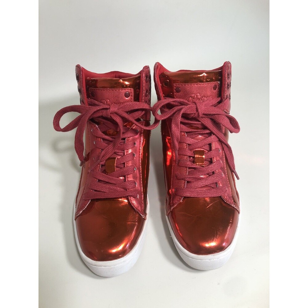 Pastry Pop Women's Sz 7 M Shiny Red Patent  High-Top Sneaker Dance Shoe